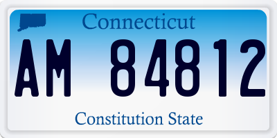 CT license plate AM84812