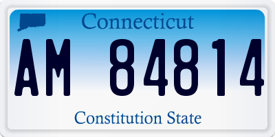 CT license plate AM84814