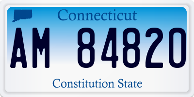 CT license plate AM84820
