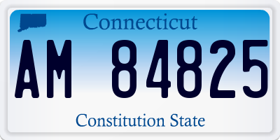 CT license plate AM84825