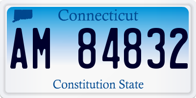 CT license plate AM84832