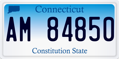 CT license plate AM84850