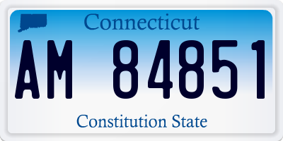 CT license plate AM84851