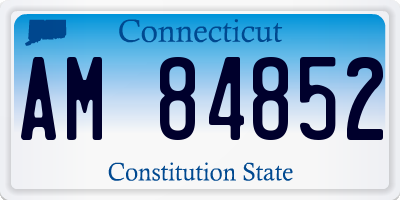 CT license plate AM84852
