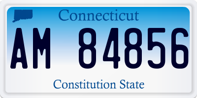 CT license plate AM84856