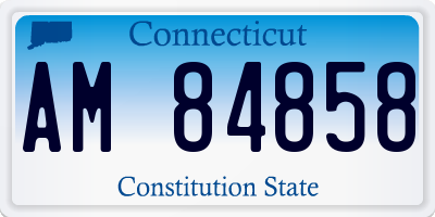 CT license plate AM84858
