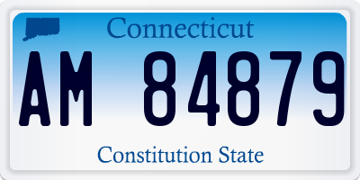 CT license plate AM84879