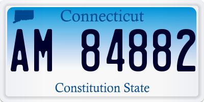 CT license plate AM84882