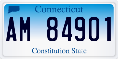 CT license plate AM84901