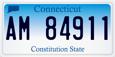CT license plate AM84911