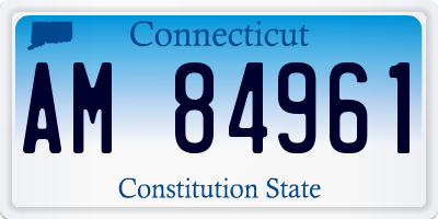 CT license plate AM84961