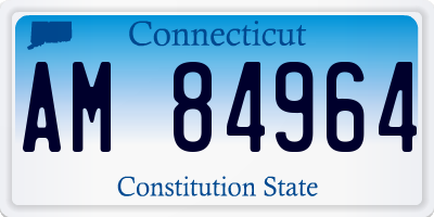 CT license plate AM84964