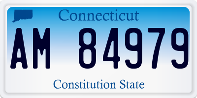 CT license plate AM84979