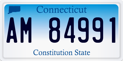 CT license plate AM84991
