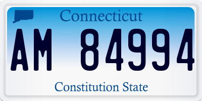 CT license plate AM84994