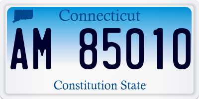 CT license plate AM85010