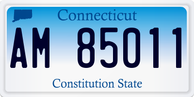 CT license plate AM85011