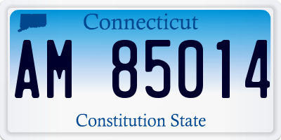CT license plate AM85014