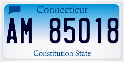 CT license plate AM85018