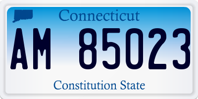 CT license plate AM85023