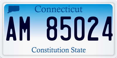 CT license plate AM85024