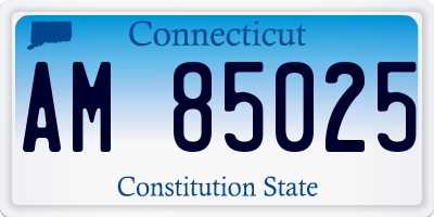 CT license plate AM85025