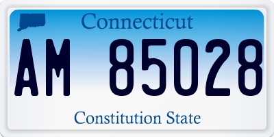 CT license plate AM85028