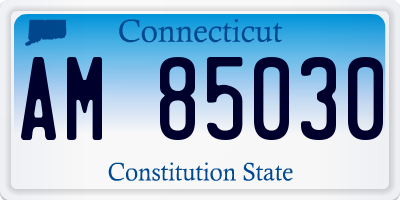 CT license plate AM85030