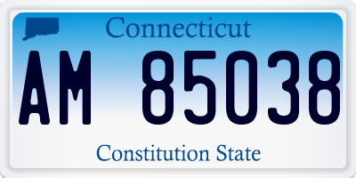 CT license plate AM85038