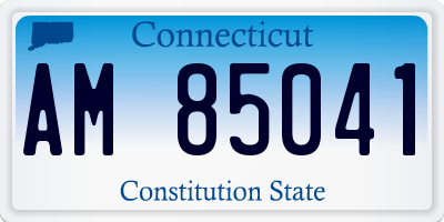CT license plate AM85041