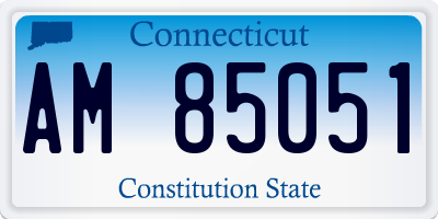 CT license plate AM85051