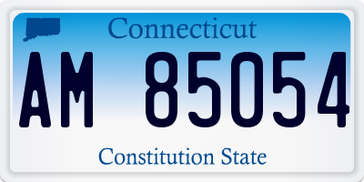 CT license plate AM85054