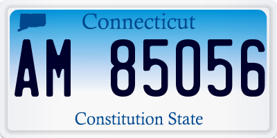 CT license plate AM85056