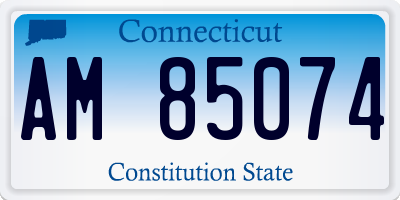 CT license plate AM85074