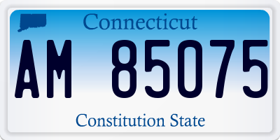 CT license plate AM85075