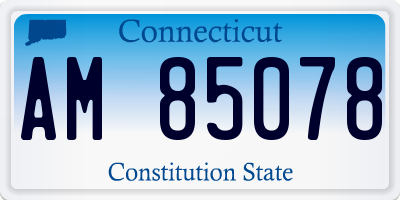 CT license plate AM85078