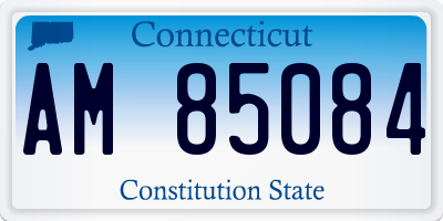 CT license plate AM85084