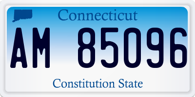 CT license plate AM85096