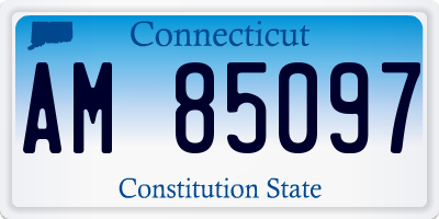 CT license plate AM85097