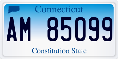 CT license plate AM85099