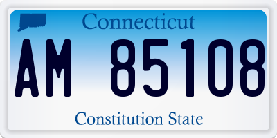 CT license plate AM85108
