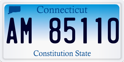 CT license plate AM85110