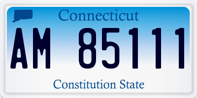 CT license plate AM85111