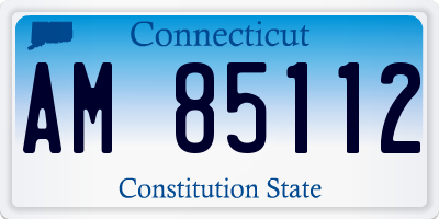 CT license plate AM85112