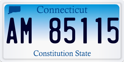 CT license plate AM85115