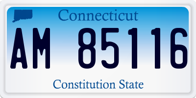 CT license plate AM85116