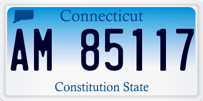 CT license plate AM85117