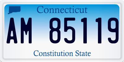 CT license plate AM85119