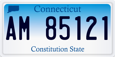 CT license plate AM85121