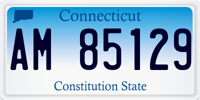CT license plate AM85129
